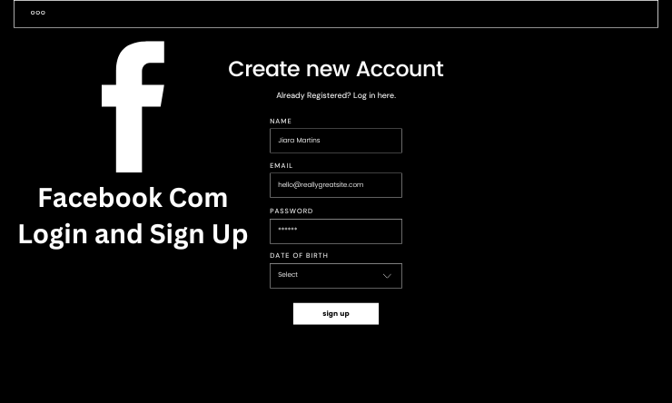 Facebook Com Login and Sign Up